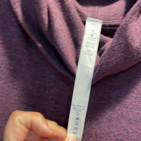 Lululemon Double Up Cowl Neck Reversible Pullover Sweatshirt 8 Purple - Picture 4 of 10